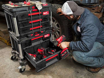 coffrets 3 et 2 tiroirs PACKOUT Milwaukee